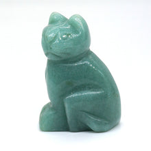 Load image into Gallery viewer, 1.5" Cat Statue Natural Gemstone Carving Healing Crystal Animals Figurines Reiki Stones Decoration Wholesale