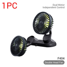 Load image into Gallery viewer, 12V-24V USB Car Fan for Dashboard Air Circulation Fans ABS Three Speeds Summer Cooling Fan High Airflow Fan in Summer Accessori
