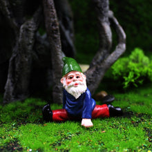 Load image into Gallery viewer, Mini Drunk Gnomes Dwarf Fairy Garden Statue Miniatures Courtyard Elf Figure Resin Micro Landscape Outdoor Figurine Ornament