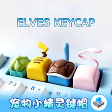 Load image into Gallery viewer, 1pc Cartoon Personality Tail Gaming R4 Resin Keycap Elves Keycaps festival gift For Cherry MX Mechanical Keyboard Key Cap