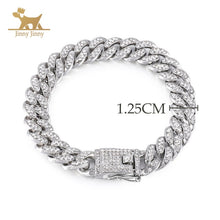 Load image into Gallery viewer, Dog Jewelry For Dogs Diamond Gold Dog Collar Cat Necklace Puppy Collar Stainless Steel with Diamond Collar for Dogs custom handmade