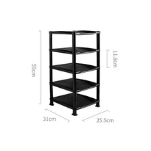 Load image into Gallery viewer, DIY Assembly 6 Layers Stackable Shoe Organizer Shoe Shelf Shoe Rack Stand Space Saving Shoe Hanger Shoe Box Cabinet storage rack