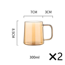 Load image into Gallery viewer, 1.8L Amber Glass Water Jug, Heat Resistant Glass Tea Set, Spout Lid Water Carafe, Hot and Cool Kettle, Tea Pitcher