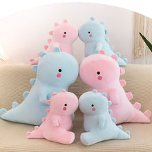 Load image into Gallery viewer, 40~65cm Chubby Dinosaur Plush Toys Kawaii Soft Dinosaur Dolls Plush Pillow PP Cotton Stuffed Blue Pink Dino Plushie For Baby Kids
