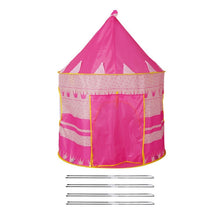 Load image into Gallery viewer, 1.3M Portable Children's Tent Wigwam Folding Kids Tents Tipi Baby Play House Large Girls Pink Princess Castle Child Room Decor