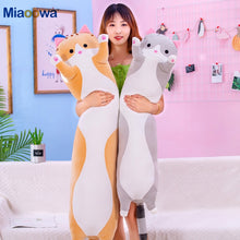 Load image into Gallery viewer, 130cm Cute Soft Long Cat Pillow Plush Toys Stuffed Pause Office Nap Pillow Bed Sleep Pillow Home Decor Gift Doll for Kids Girl