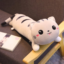 Load image into Gallery viewer, 130cm Cute Soft Long Cat Pillow Plush Toys Stuffed Pause Office Nap Pillow Bed Sleep Pillow Home Decor Gift Doll for Kids Girl