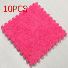 Load image into Gallery viewer, 10Pcs/Lot Soft Plush Kids Carpet Baby Play Mat Children's Rugs Toys EVA Foam Children's Mat Puzzle Interlock Floor Mats