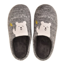 Load image into Gallery viewer, Winter House Women Fur Slippers Soft Memory Foam Sole Cute Cartoon Fox Bear Bedroom Ladies Fluffy Slippers Couples Plush Shoes