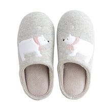 Load image into Gallery viewer, Winter House Women Fur Slippers Soft Memory Foam Sole Cute Cartoon Fox Bear Bedroom Ladies Fluffy Slippers Couples Plush Shoes