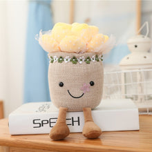 Load image into Gallery viewer, Succulent Plants Plush Stuffed Toys Lifelike Holding Flowers Soft Bookshelf Decor Doll Creative Potted Flowers Pillow for Girls