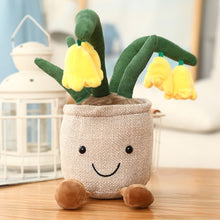 Load image into Gallery viewer, Lifelike Plush Lily of The Valley Toy Bluebell Flower Soft Doll Bookshelf Decor Doll Creative Potted Flowers Pillow for Girls