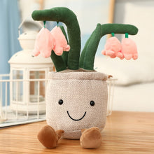 Load image into Gallery viewer, Lifelike Plush Lily of The Valley Toy Bluebell Flower Soft Doll Bookshelf Decor Doll Creative Potted Flowers Pillow for Girls