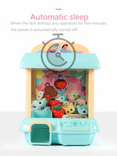 Load image into Gallery viewer, DIY Doll Machine Kids Coin Operated Play Game Mini Claw Catch Toy Crane Machines Music Doll Children Xmas Birthday Gifts