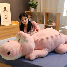 Load image into Gallery viewer, Big Size Crocodile Lying Section Plush Pillow Mat Plush Crocodile Soft Stuffed Animal Toy Cartoon Plush Dolls Kids Girl Gift