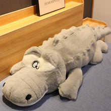 Load image into Gallery viewer, Big Size Crocodile Lying Section Plush Pillow Mat Plush Crocodile Soft Stuffed Animal Toy Cartoon Plush Dolls Kids Girl Gift
