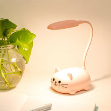 Load image into Gallery viewer, Cartoon Cute Pet Animal Bear Pig Cat Dog Usb Recharge Battery Led Table Night Light Child Eye Protection Warm White Desk Lamp