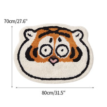 Load image into Gallery viewer, Cute Tiger Rug Children Room Cartoon Carpet Plush Thick Floor Mat Bathroom Non-slip Absorbent Doormat Bedside Soft Furry Carpets
