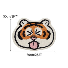 Load image into Gallery viewer, Cute Tiger Rug Children Room Cartoon Carpet Plush Thick Floor Mat Bathroom Non-slip Absorbent Doormat Bedside Soft Furry Carpets