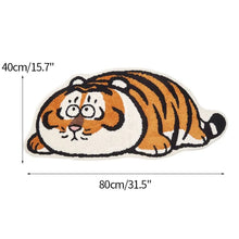 Load image into Gallery viewer, Cute Tiger Rug Children Room Cartoon Carpet Plush Thick Floor Mat Bathroom Non-slip Absorbent Doormat Bedside Soft Furry Carpets