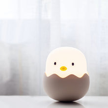 Load image into Gallery viewer, Led Kids Night Lights Eggshell Chicken Night Light Night Feeding Light Tumbler Cartoon Bedside USB Charging Silicone Night Light
