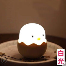 Load image into Gallery viewer, Led Kids Night Lights Eggshell Chicken Night Light Night Feeding Light Tumbler Cartoon Bedside USB Charging Silicone Night Light