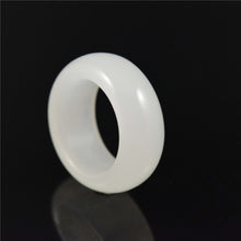 Load image into Gallery viewer, Natural Green Hetian Jade Ring Chinese Jadeite Amulet Fashion Charm Jewelry Hand Carved Crafts Gifts for Women Men