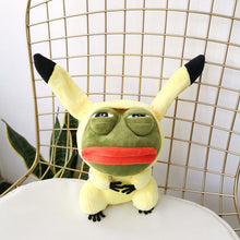 Load image into Gallery viewer, 25-28cm Anime PEPE Sad Frog Cosplay Stuffed Toys Kawaii Room Decor Frog Pepe Plush Doll