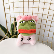 Load image into Gallery viewer, 25-28cm Anime PEPE Sad Frog Cosplay Stuffed Toys Kawaii Room Decor Frog Pepe Plush Doll