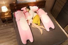 Load image into Gallery viewer, 130cm Cute Dinosaur&Cattle&Unicorn Long Pillow Stuffed Plush Animal Toys For Children Soft Sleep Cushion Bed Pillow Girls Gift