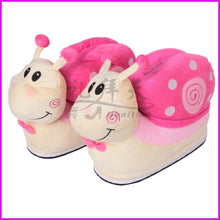 Load image into Gallery viewer, Gary Snail Winter Warm Home Slippers Women Slides Cute Funny Snail Shoes Cartoon Slippers Indoor Flat Flip Flops Casual House Plush Shoes