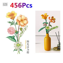 Load image into Gallery viewer, 456Pcs LOZ MINI Blocks Loques 3styles ETERNAL FLOWERS Rose Lavender Diy Toys Put In Bottel Home Exhibition Funny Creative Gift