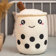 Load image into Gallery viewer, Bubble Tea Plush Toy Boba Plush Milk Boba Tea Plush Cup Shaped Pillow Real Life Food Stuffed Soft Back Cushion Gift Kid Birthday