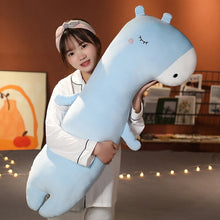 Load image into Gallery viewer, 60-120cm Kawaii Long Unicorn Pillow Cartoon Animals Dinosaur Hippo Giraffe Plush Toys Soft Pillows Sleep Doll Toys for Girls