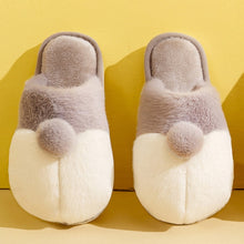 Load image into Gallery viewer, Corgi Dog Slippers Cartoon Cute Double Shiba Inu Warm Plush Corgi Slippers Home Slip Cotton Pad Shoes Plus Size 23-27cm