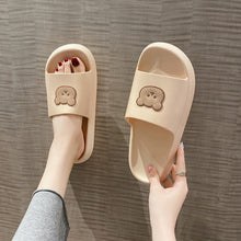 Load image into Gallery viewer, Bear Slippers Women's Summer Flip-Flops Sandals 2021 Platform Casual House of Sunny Kawaii Home Soft Slides Size 36-41