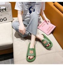 Load image into Gallery viewer, Bear Slippers Women's Summer Flip-Flops Sandals 2021 Platform Casual House of Sunny Kawaii Home Soft Slides Size 36-41
