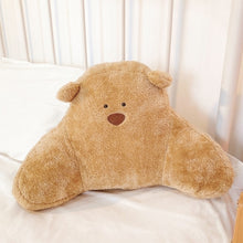 Load image into Gallery viewer, Cartoon Bear Head Cushion Neck Protection Pillow Cute Plush Car Seat Headrest Office Chair Soft Lumbar Cushions Home Sofa Decor