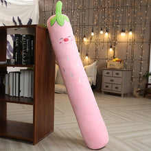 Load image into Gallery viewer, Food Plush Pillow Fruit Long Pillow Carrot Strawberry Avocado Sleeping Cushion Children Pregnant Woman Leg Reading Pillow Decor