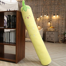 Load image into Gallery viewer, Food Plush Pillow Fruit Long Pillow Carrot Strawberry Avocado Sleeping Cushion Children Pregnant Woman Leg Reading Pillow Decor