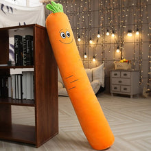 Load image into Gallery viewer, Food Plush Pillow Fruit Long Pillow Carrot Strawberry Avocado Sleeping Cushion Children Pregnant Woman Leg Reading Pillow Decor