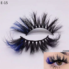 Load image into Gallery viewer, Newest 3D Mink Eyelashes Colorful 100% Mink Lashes Mix Color Pink Blue Red White False Eyelashes Fluffy Soft
