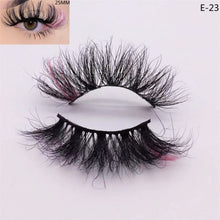 Load image into Gallery viewer, Newest 3D Mink Eyelashes Colorful 100% Mink Lashes Mix Color Pink Blue Red White False Eyelashes Fluffy Soft