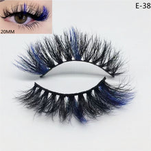 Load image into Gallery viewer, Newest 3D Mink Eyelashes Colorful 100% Mink Lashes Mix Color Pink Blue Red White False Eyelashes Fluffy Soft