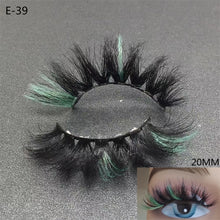 Load image into Gallery viewer, Newest 3D Mink Eyelashes Colorful 100% Mink Lashes Mix Color Pink Blue Red White False Eyelashes Fluffy Soft