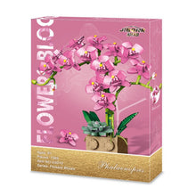 Load image into Gallery viewer, Building Block Flower Orchid Series Bonsai Girl Build Toy