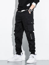 Load image into Gallery viewer, Spring Summer Multi-Pockets Cargo Pants Men New Streetwear Plus Size Black Joggers Male Casual Cotton Trousers 6XL 7XL 8XL