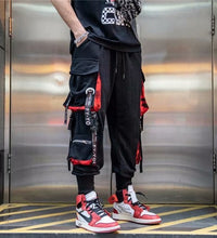 Load image into Gallery viewer, Black Cargo Pants Men Hip Hop Autumn Harem Pant Streetwear Harajuku Jogger Sweatpant Cotton Trousers Male Pants