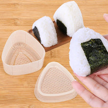 Load image into Gallery viewer, 2 Piece Onigiri Set Plastic Sushi Rice Ball Maker Mould Mold Kitchen Gadgets Stuff Transparent Bento DIY crafting kitchenware tool seaweed tuna kimchi kimbap nori
