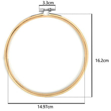 Load image into Gallery viewer, 10pcs Set 10-30cm Wooden Embroidery Hoops Frame Set Bamboo Embroidery Rings DIY Cross Stitch Needle art Craft Tool supply supplies
